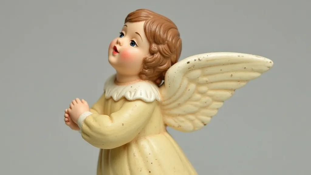 Vintage Celluloid Angel Christmas Tree Topper