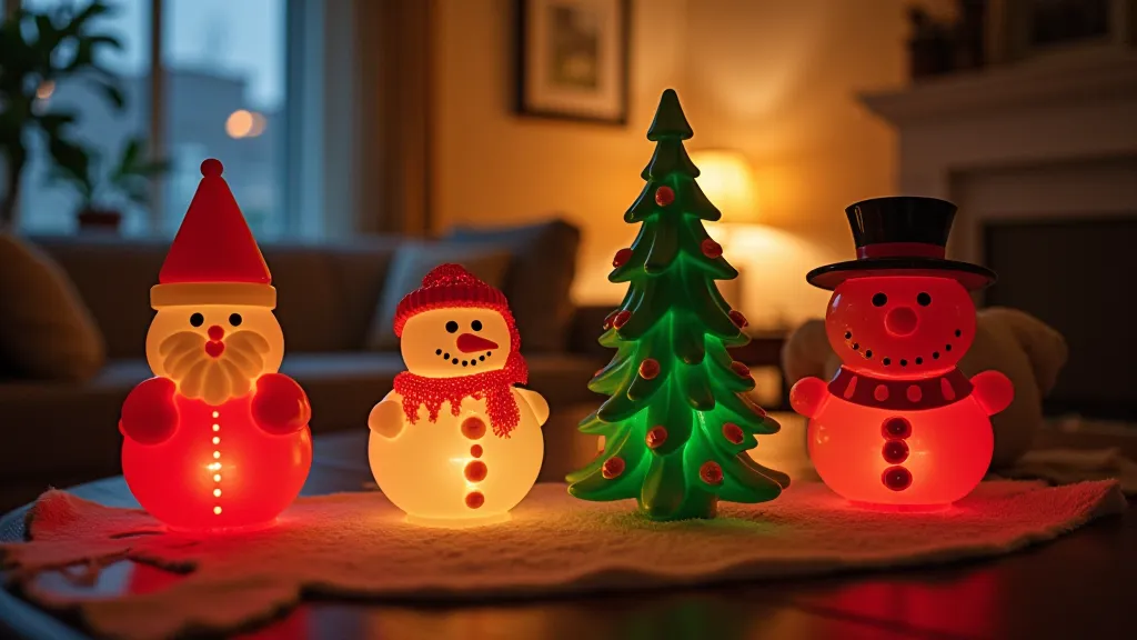 Vintage blow-molded ornament collection