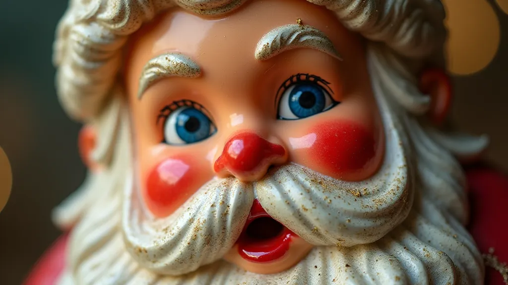 Vintage celluloid Santa ornament