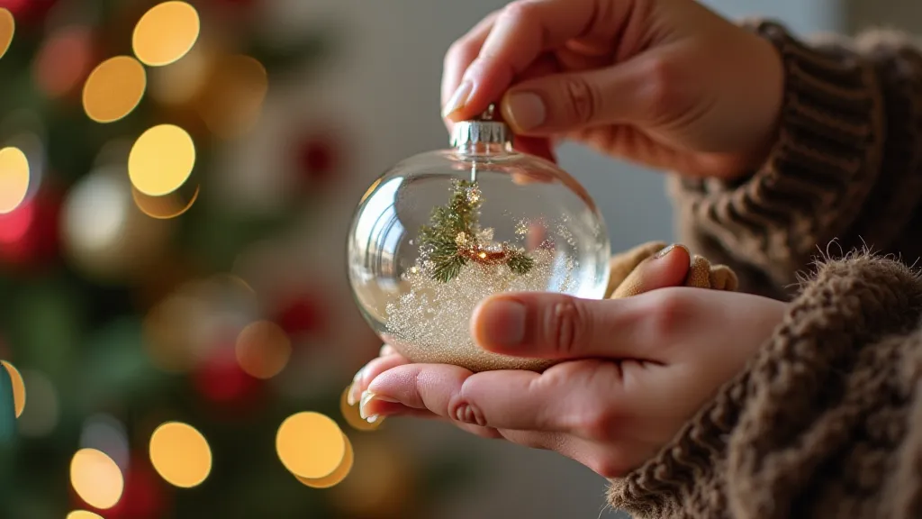 Cleaning a vintage Christmas ornament