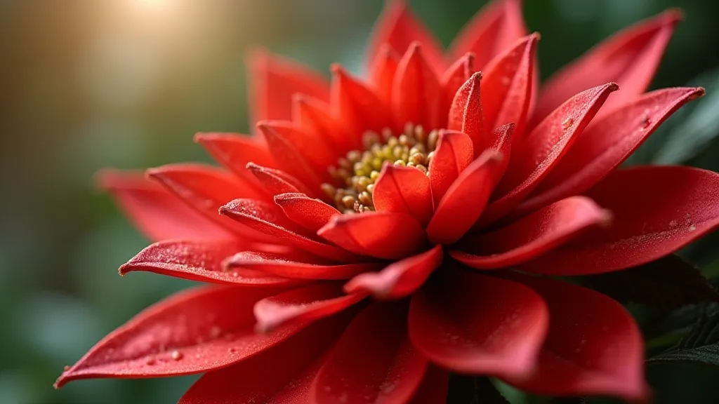 Vintage Crepe Paper Poinsettia Ornament