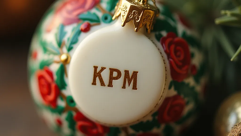 Vintage ornament with KPM mark