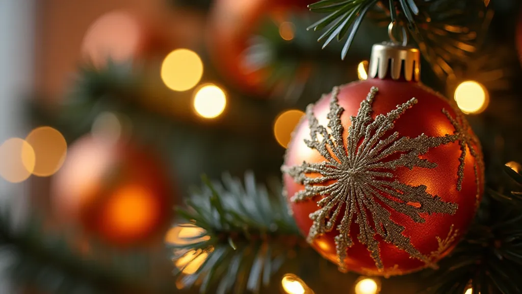 A beautifully preserved vintage Christmas ornament