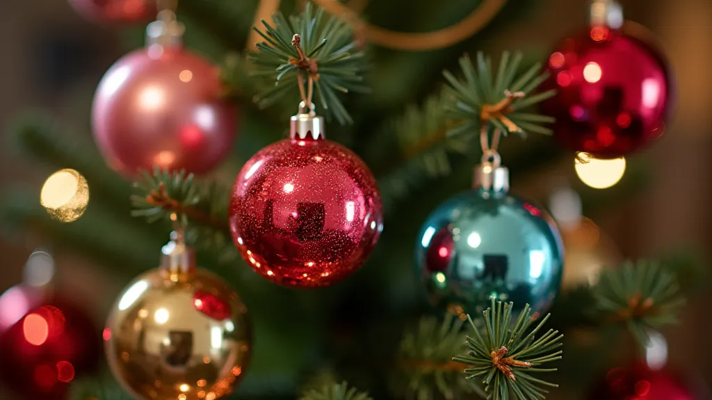 Collection of vintage Shiny Brite ornaments