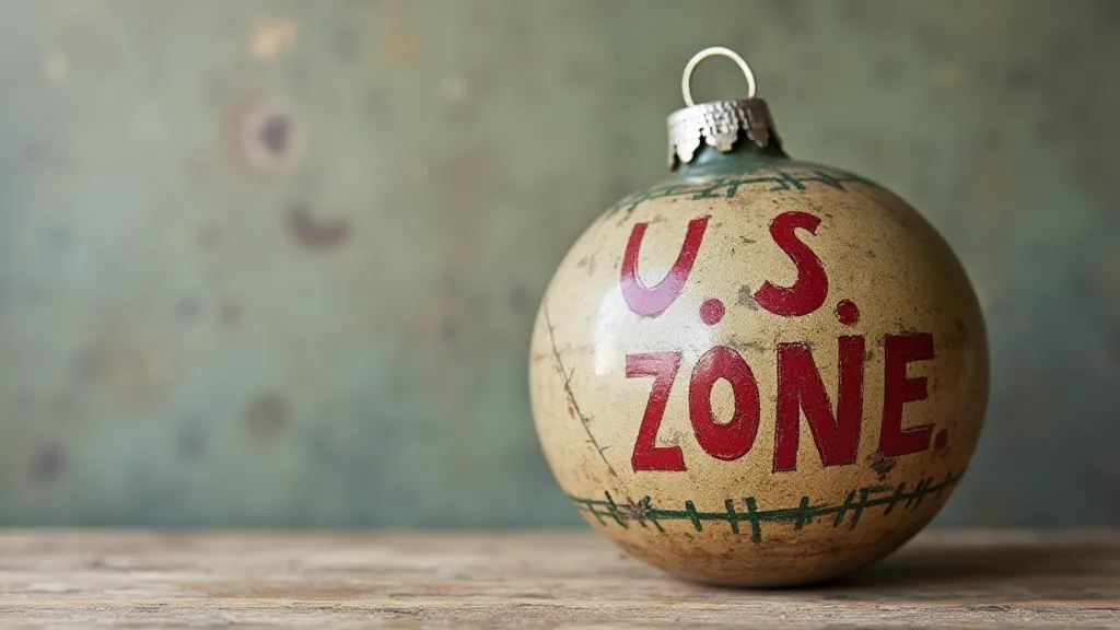 Vintage ornament with US Zone mark