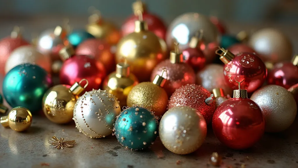 Collection of vintage Christmas ornaments