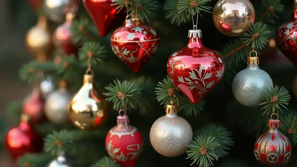 Collection of vintage German glass ornaments