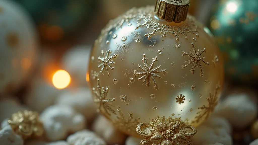 Vintage glass ornament from the 1940s